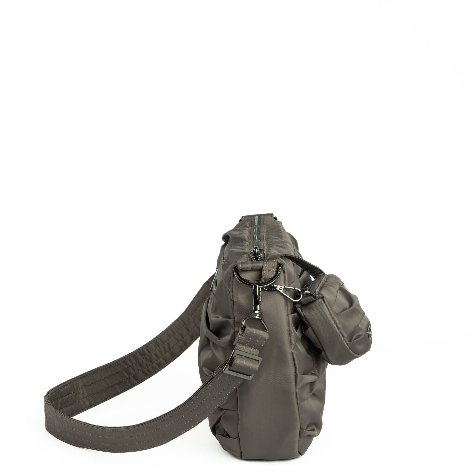 Scuffle Pleated Crossbody Bag with Disco Pouch - WALNUT BROWN - Scuffle_WalnutBrown_03